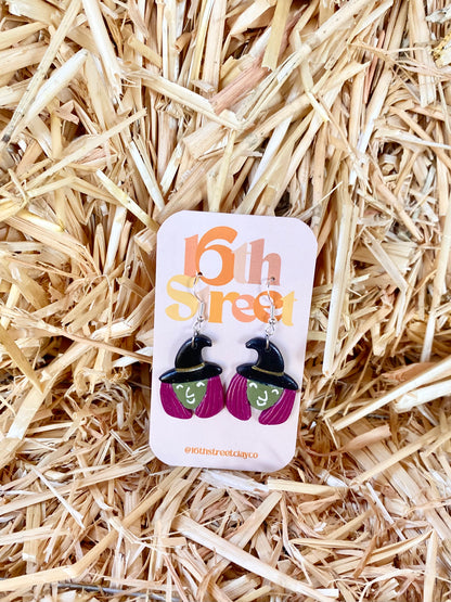 Witchy Dangles | Handmade Polymer Clay Earrings