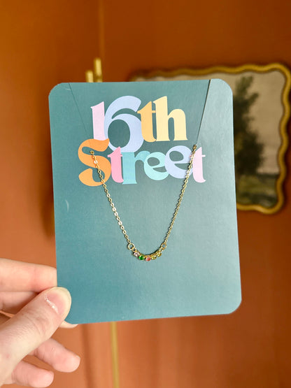 Simone Golden Necklace - Metal Necklace