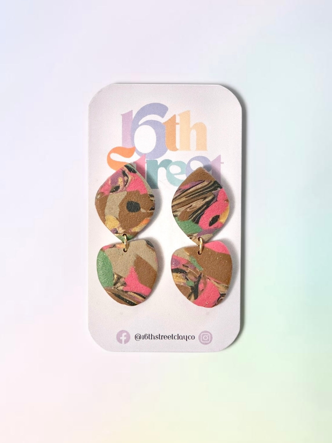 Jabari Dangles | Handmade Polymer Clay Earrings
