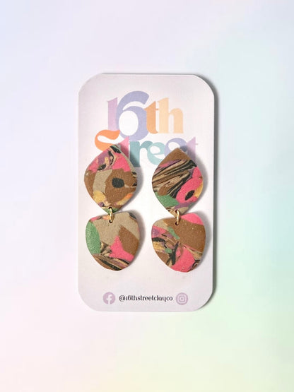 Jabari Dangles | Handmade Polymer Clay Earrings