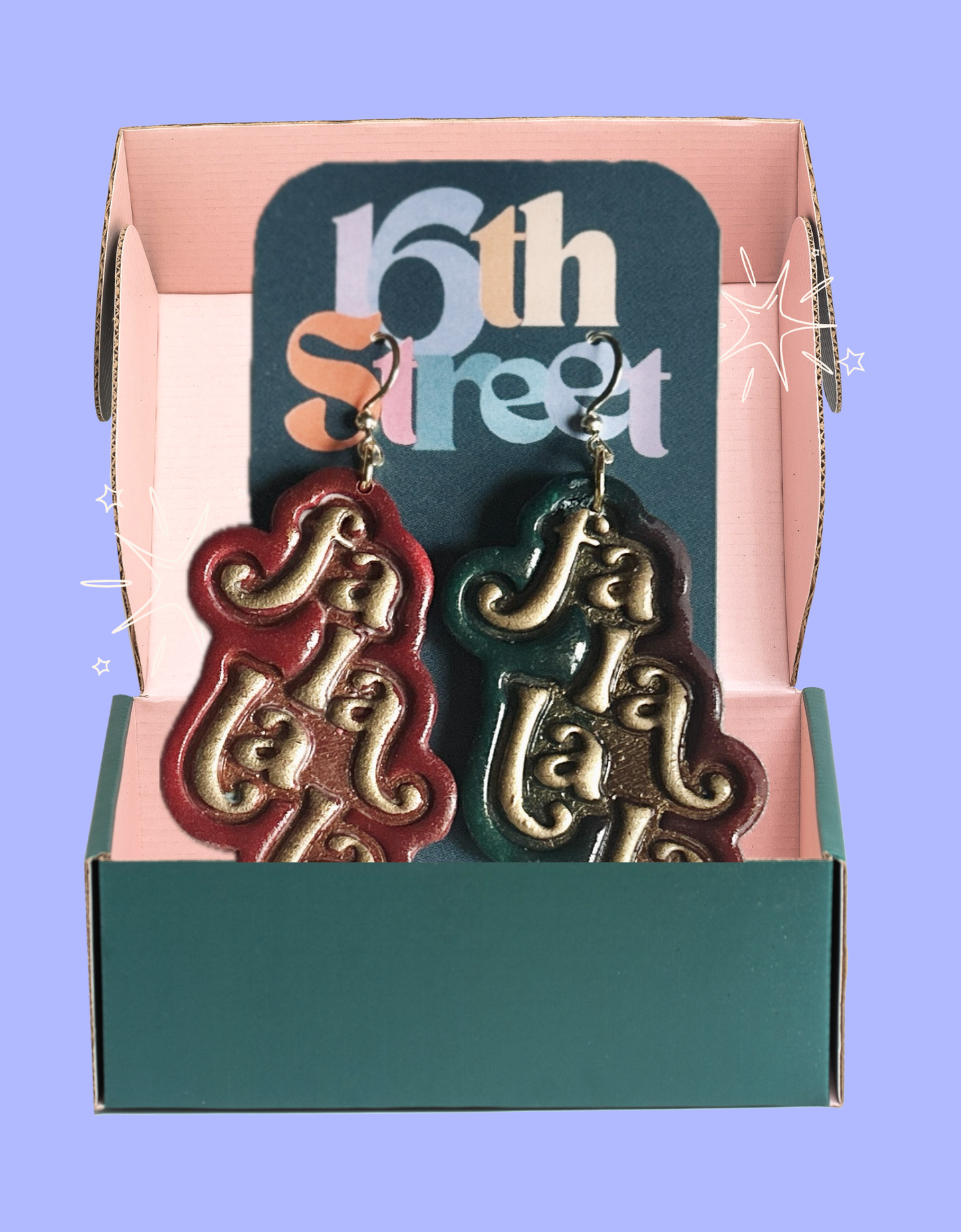 Fa La La Dangles | Handmade Polymer Clay Earrings