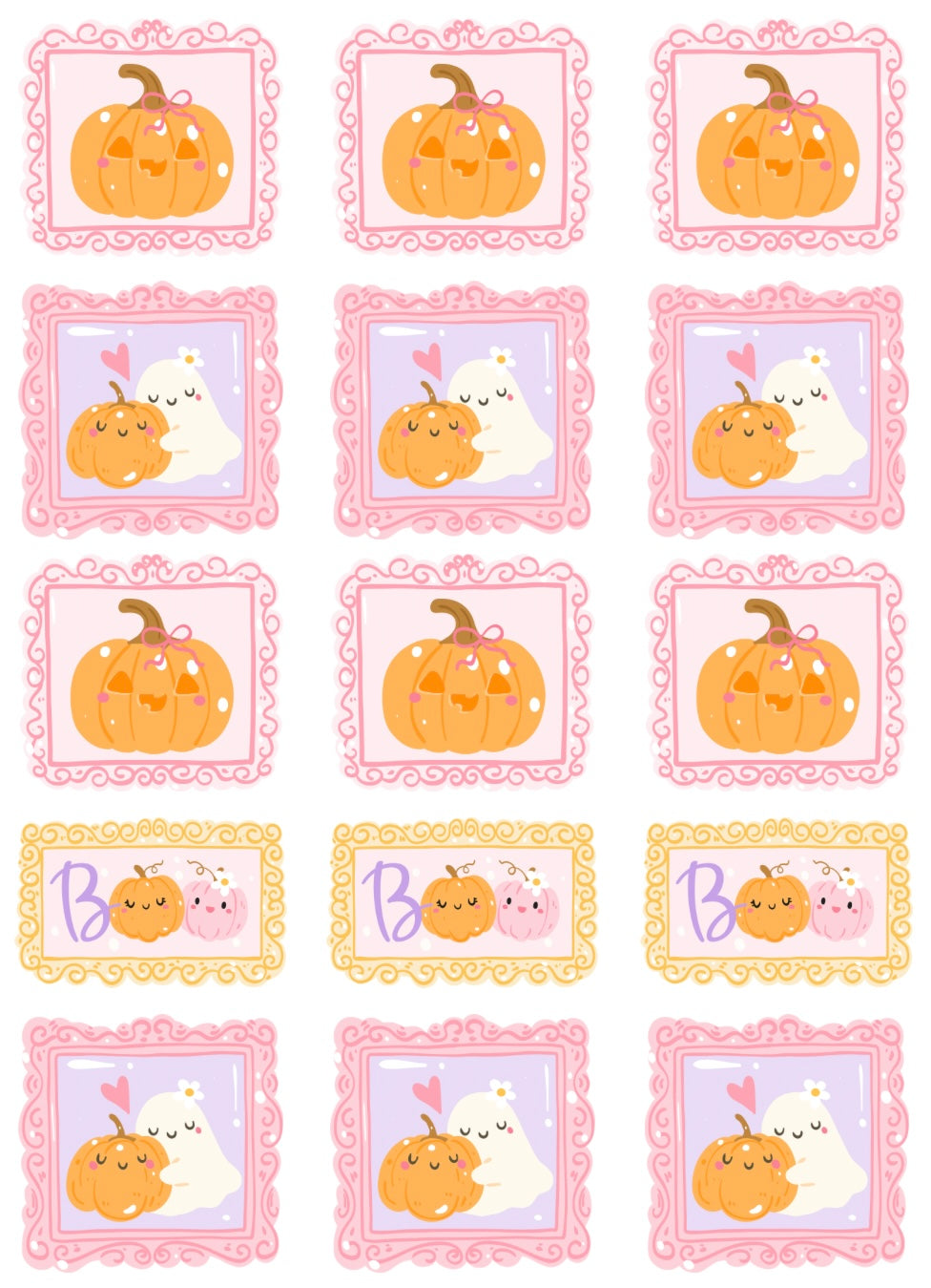 Pastel Besties | Transfer Sheet - 12 & 13