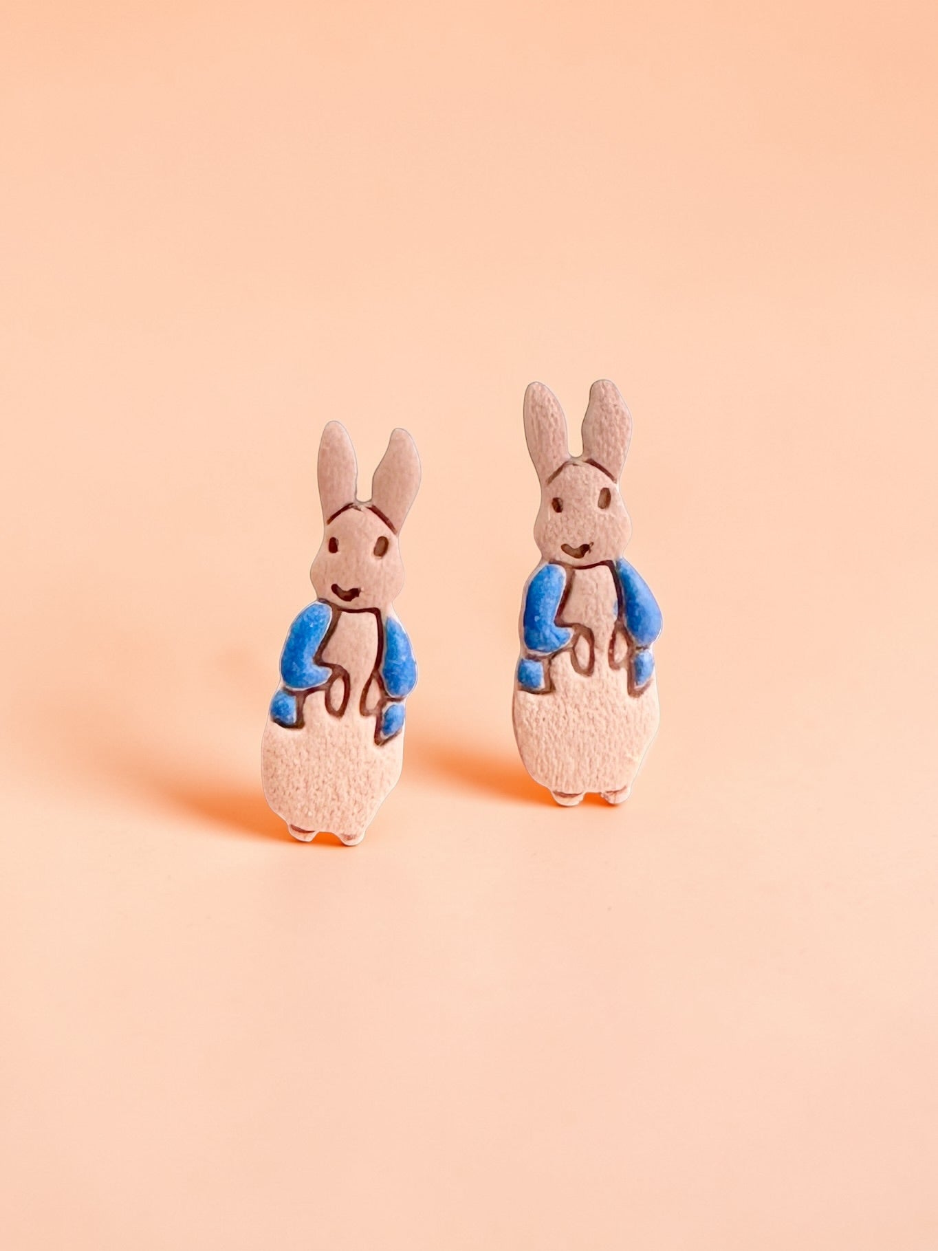 Little Bunny Studs | Handmade Polymer Clay Earrings