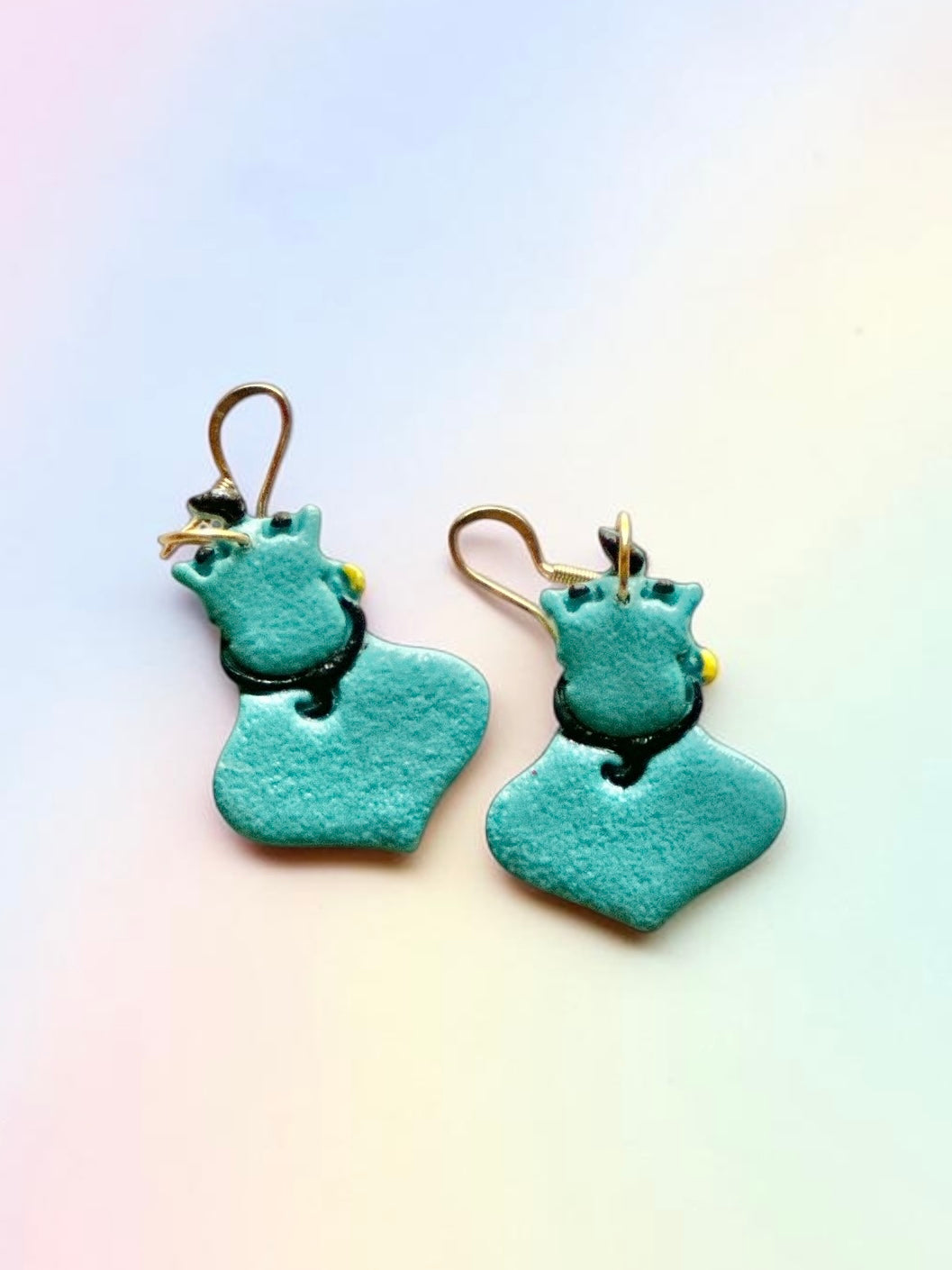 Blue Dangles | Handmade Polymer Clay Earrings