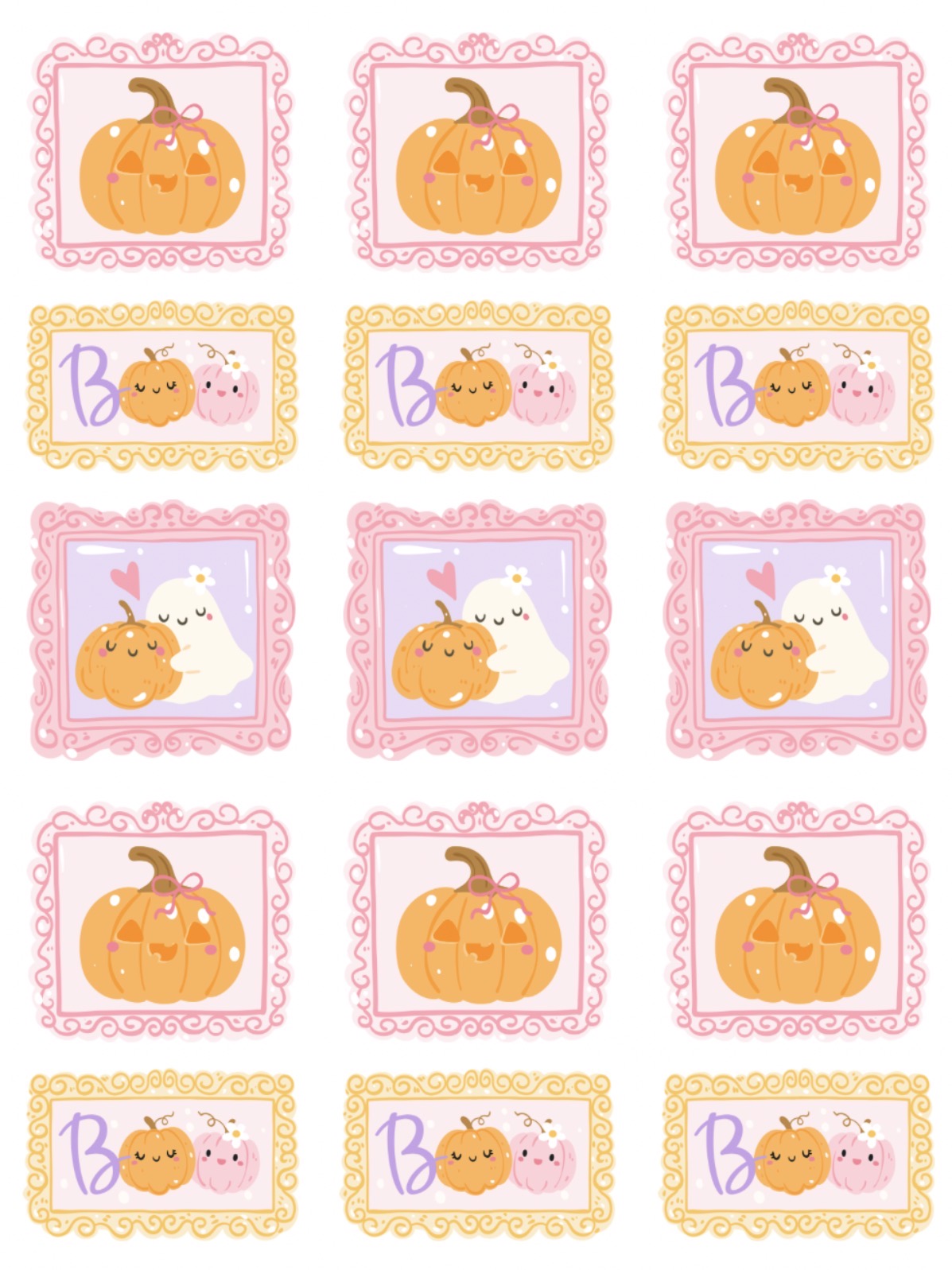 Pastel Besties | Transfer Sheet - 12 & 13