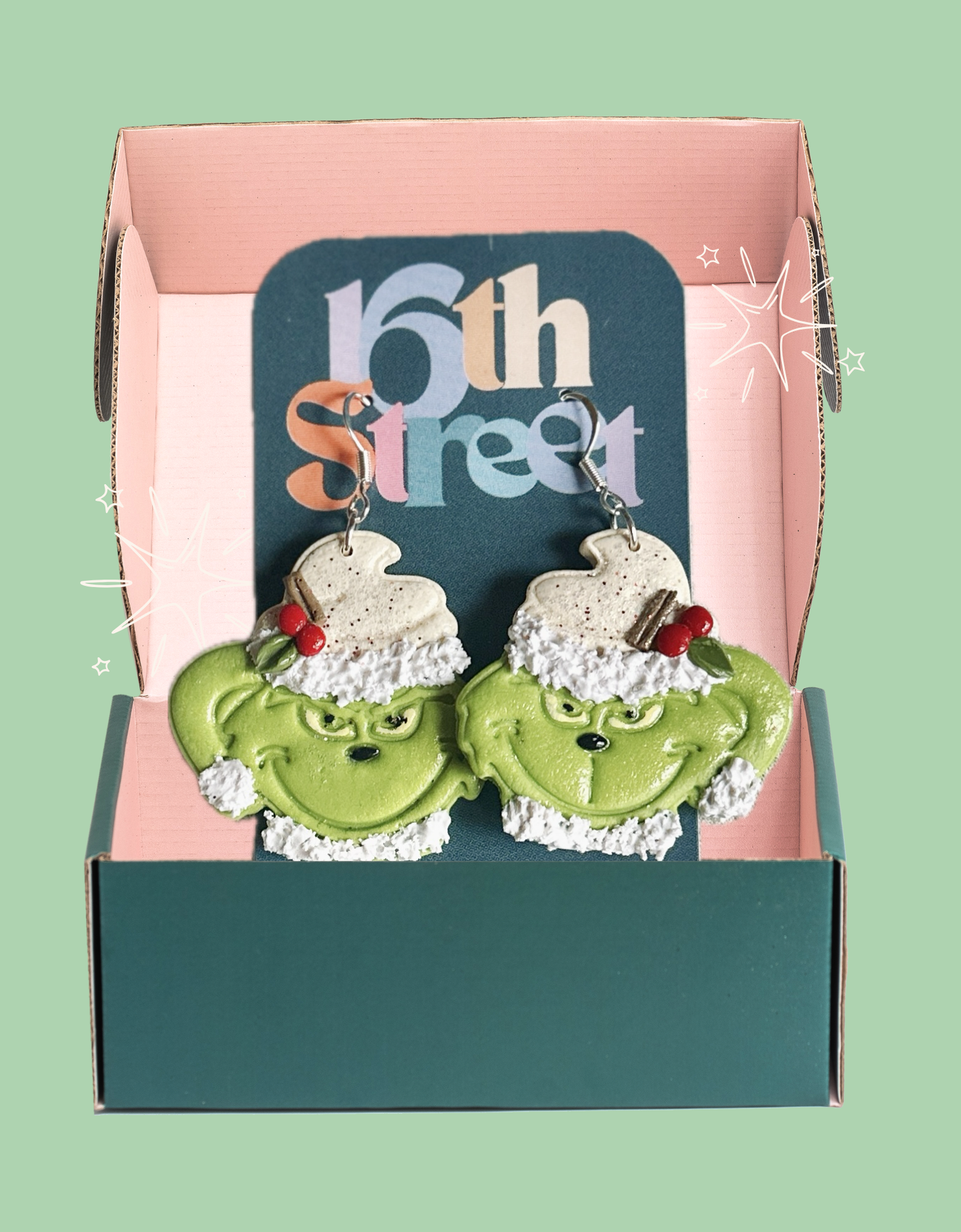 A Cup of Mean Dangles | Handmade Polymer Clay Earrings