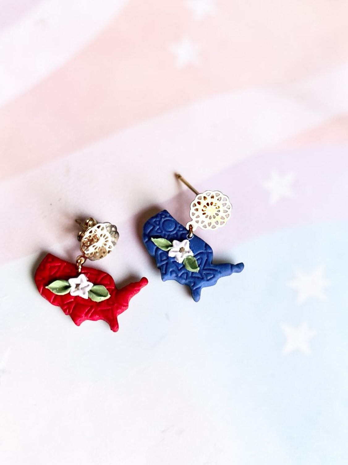 America Dangles | Handmade Polymer Clay Earrings