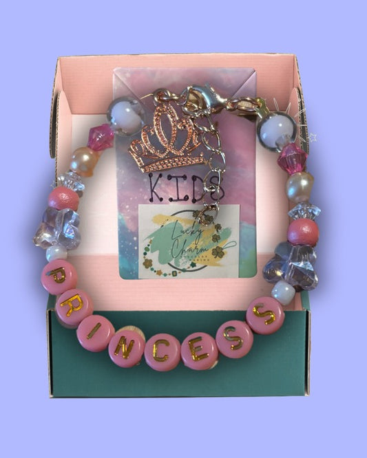 KID-SIZE “Princess” Friendship Bracelet by Lucky Charm Jewelry