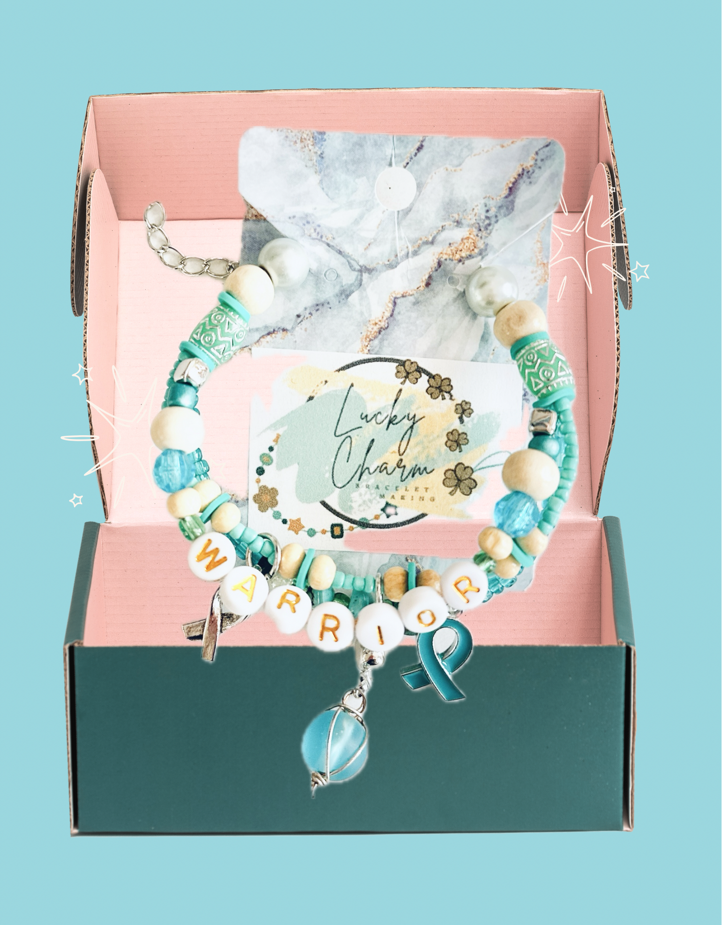 FTD Awareness Warrior Friendship Bracelet | Lucky Charm Jewelry Making