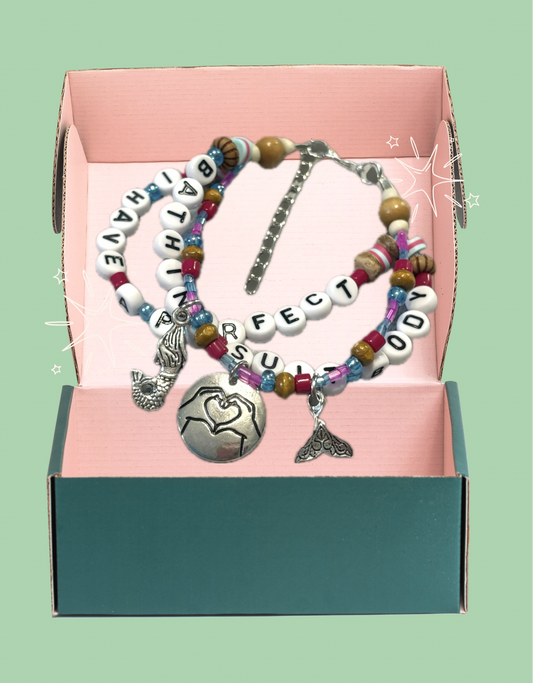 “I Have A Perfect Bathing Suit Body” Friendship Bracelet by Lucky Charm Jewelry