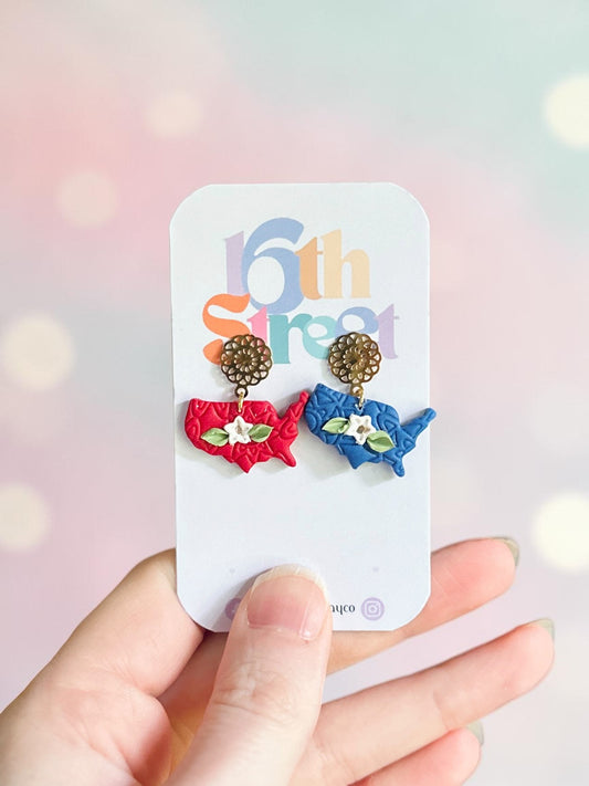 America Dangles | Handmade Polymer Clay Earrings