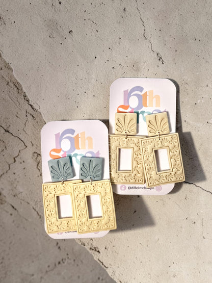 Desert Sand Dangles | Handmade Polymer Clay Earrings