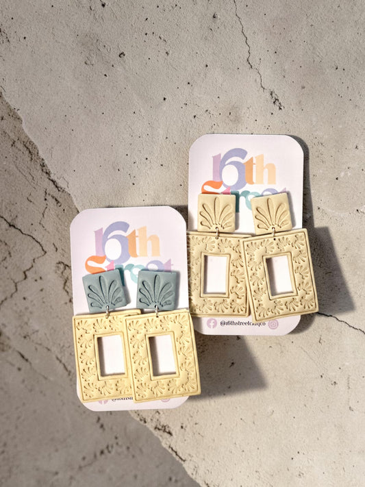 Desert Sand Dangles | Handmade Polymer Clay Earrings