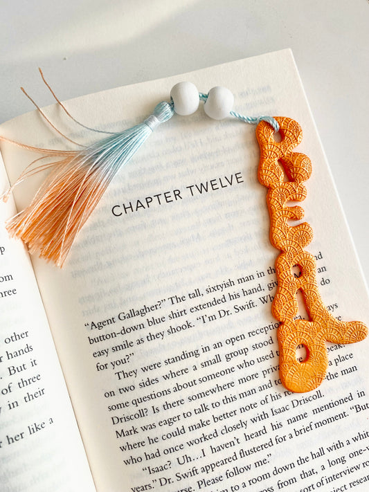 READ Bookmark with Tassel | Handmade Polymer Clay Earrings