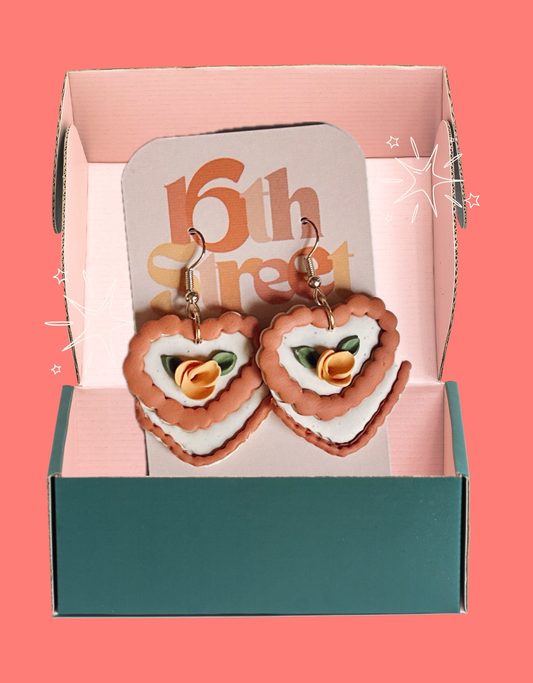 Autumn Cake Dangles | Handmade Polymer Clay Earrings