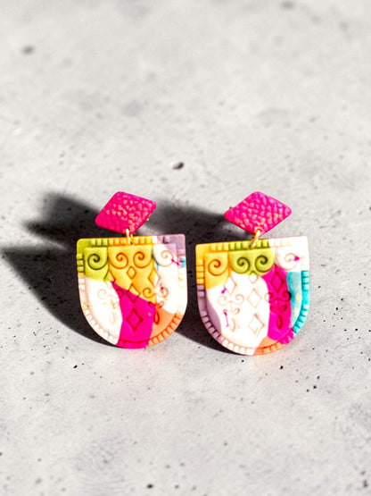 Nora Dangles | Handmade Polymer Clay Earrings