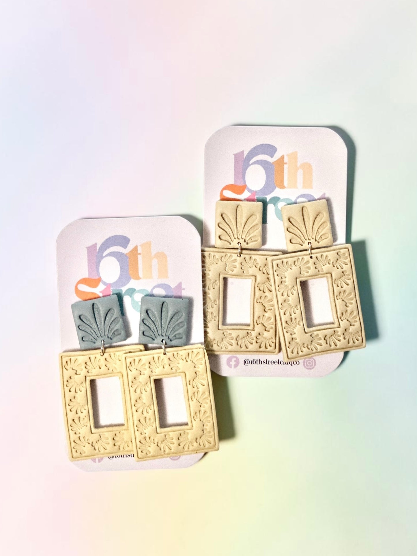 Desert Sand Dangles | Handmade Polymer Clay Earrings