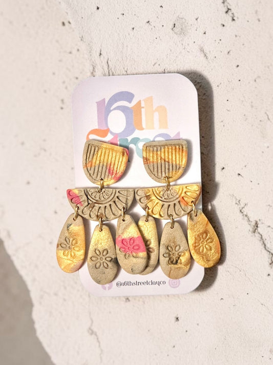 Nuru Dangles | Handmade Polymer Clay Earrings