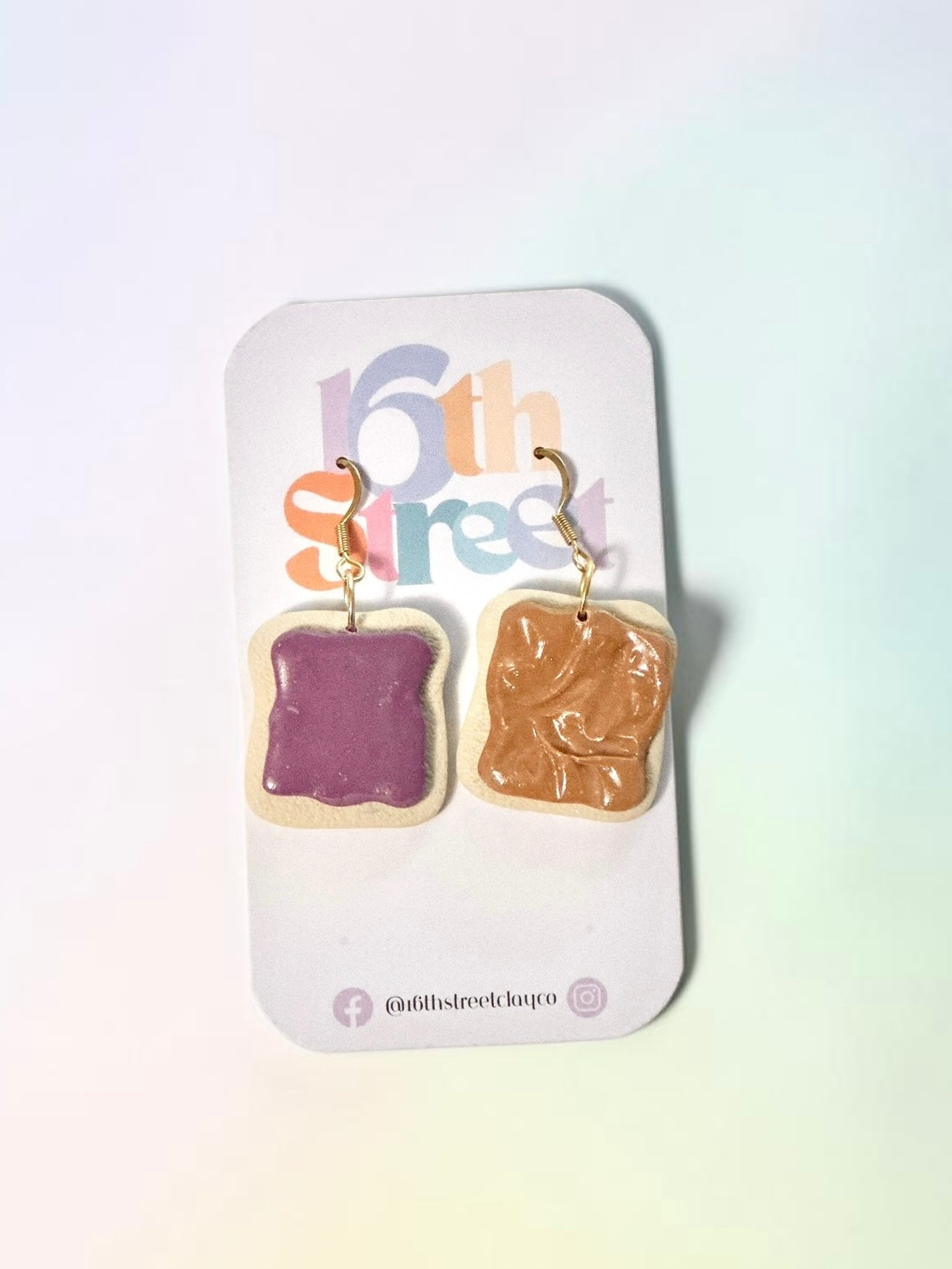 PB&J Dangles | Handmade Polymer Clay Earrings