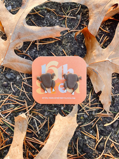 Turkey Studs | Handmade Polymer Clay Earrings