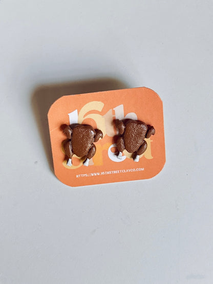 Turkey Studs | Handmade Polymer Clay Earrings