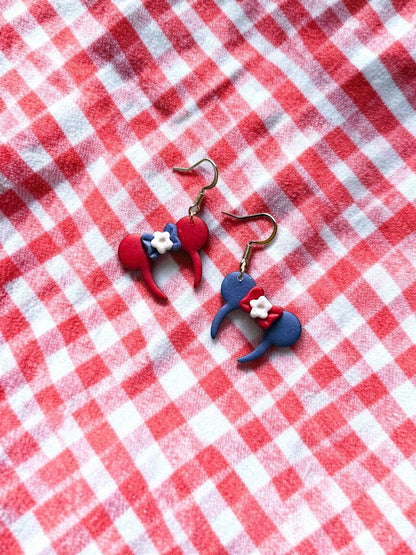 Festive Ear Dangles | Handmade Polymer Clay Earrings