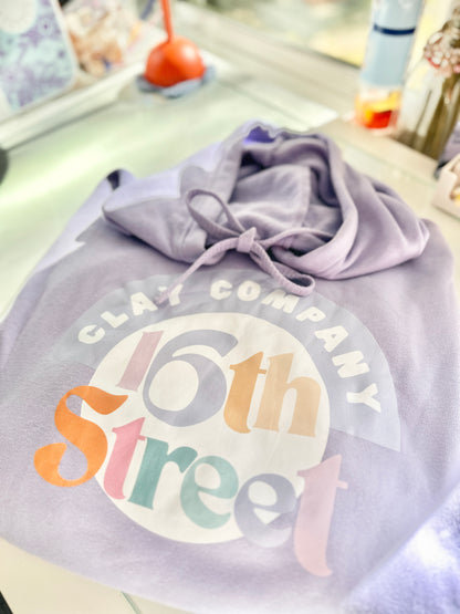16th Street Clay Co. Hoodie (Please Read Product Description)
