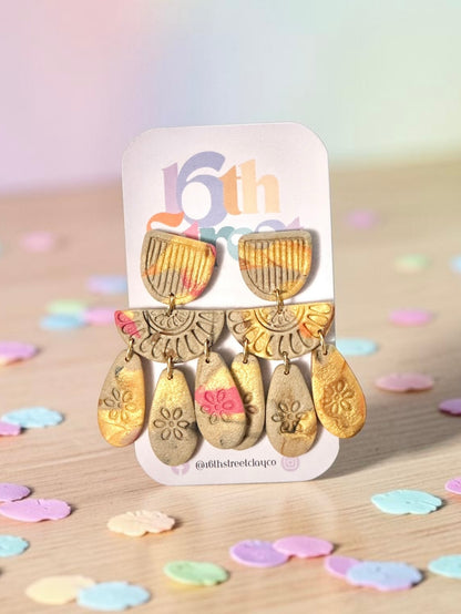 Nuru Dangles | Handmade Polymer Clay Earrings