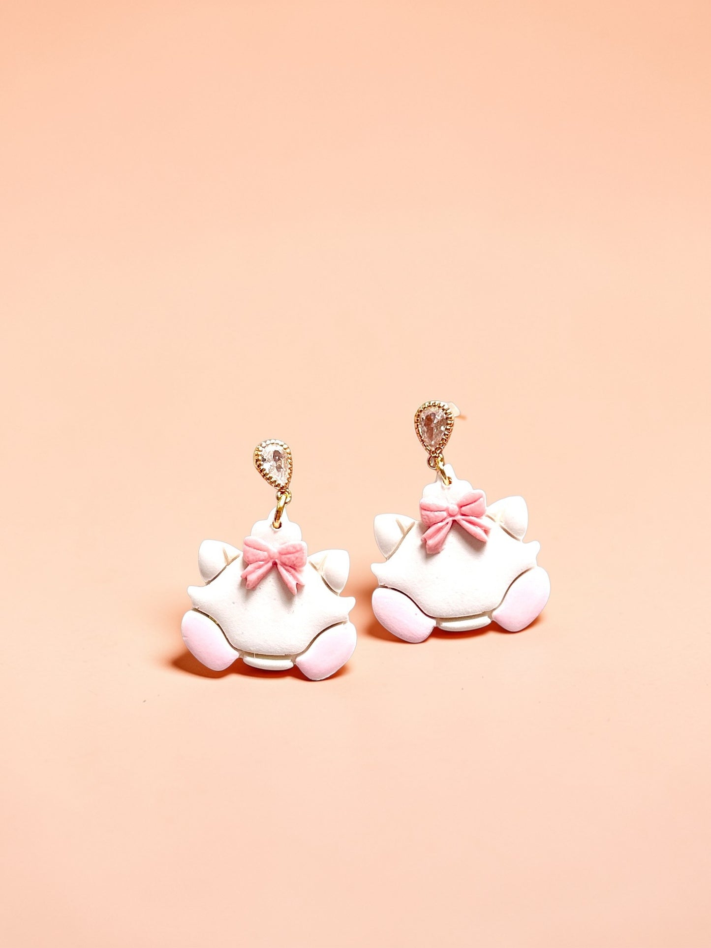 Sweet Kitten Dangles | Handmade Polymer Clay Earrings
