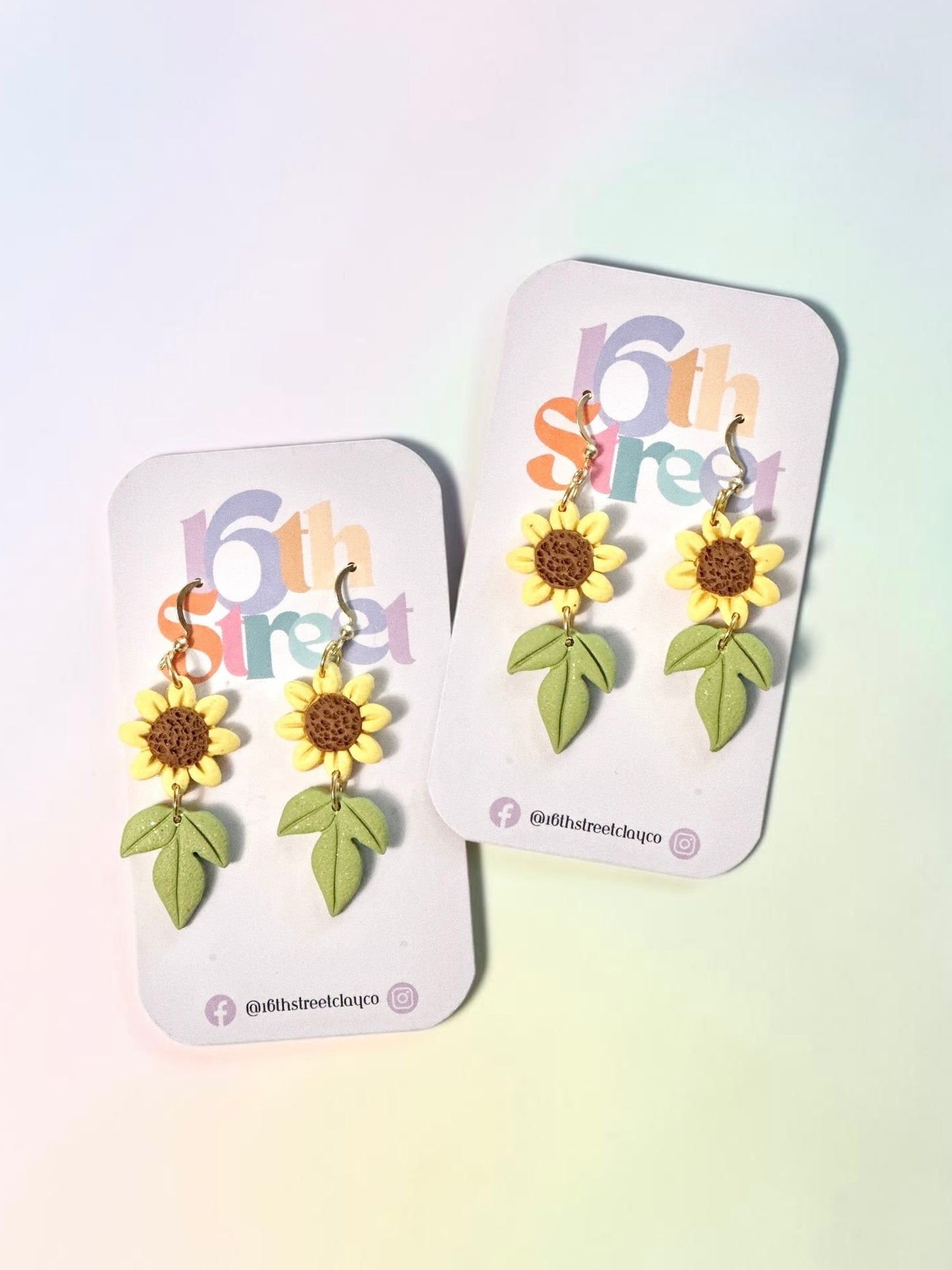 Daisy Dangles | Handmade Polymer Clay Earrings