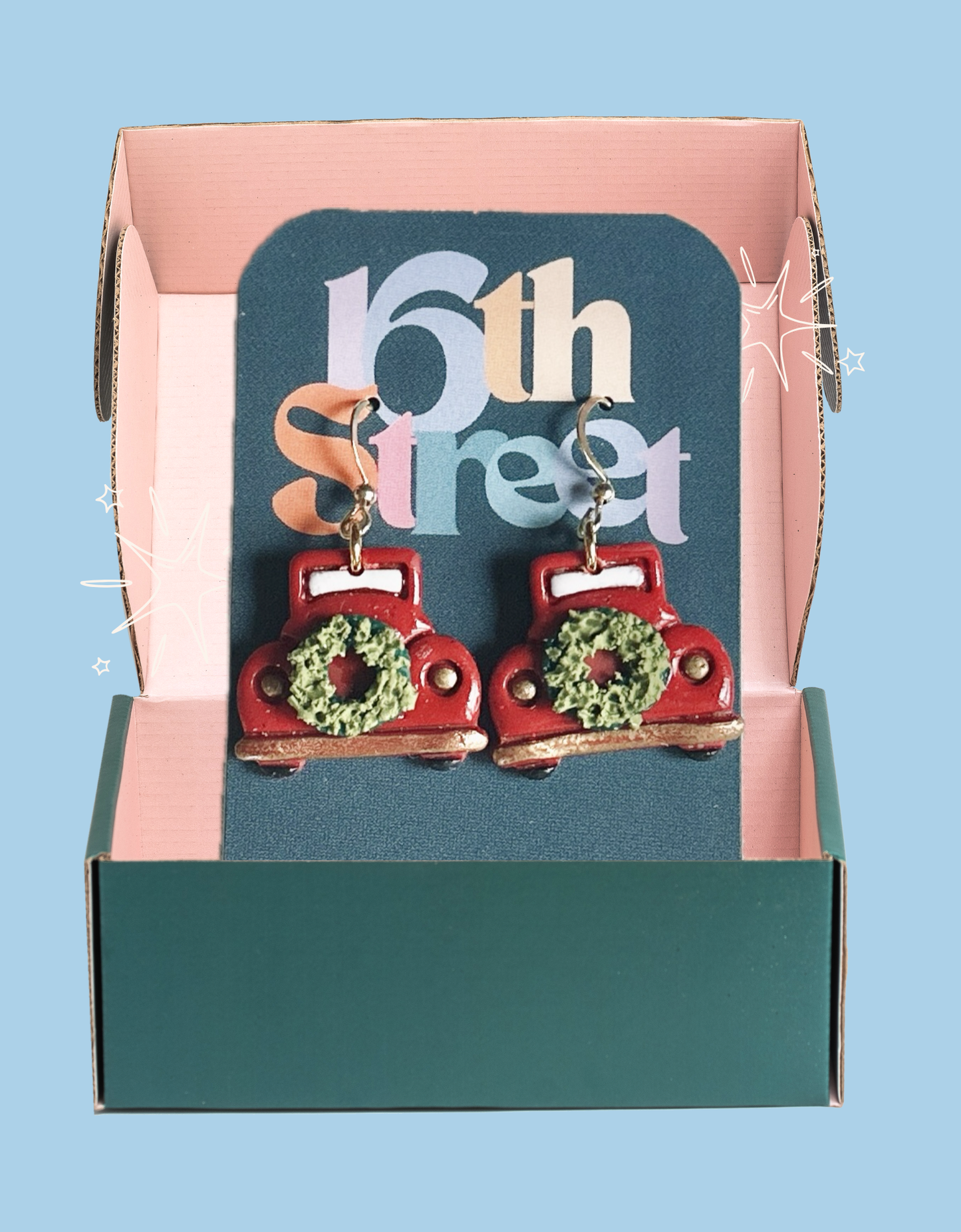 Home for the Holidays Dangles | Handmade Polymer Clay Earrings