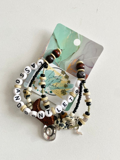 Lasso and Don’t Let Go Friendship Bracelet | Lucky Charm Jewelry Making