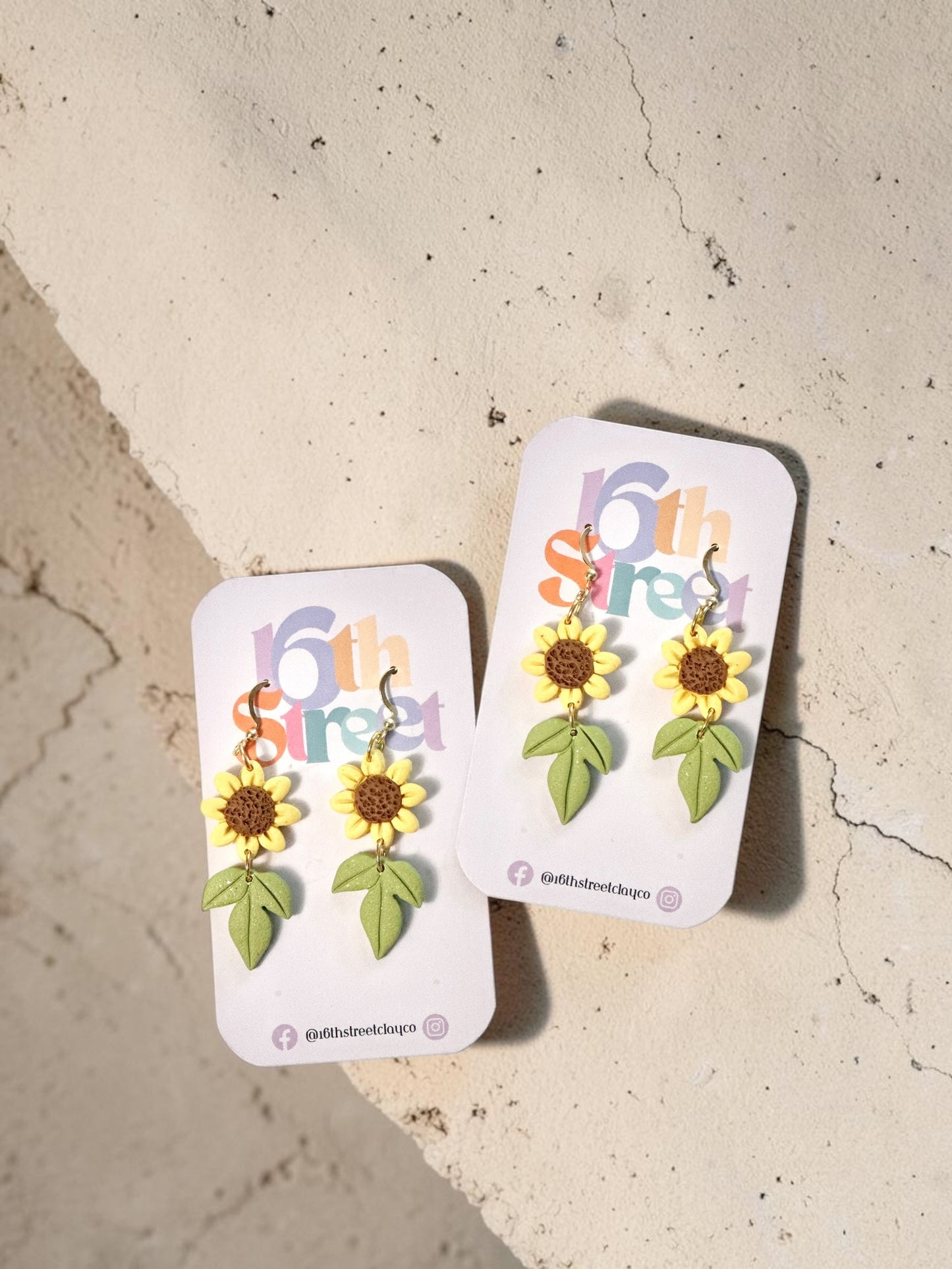 Daisy Dangles | Handmade Polymer Clay Earrings