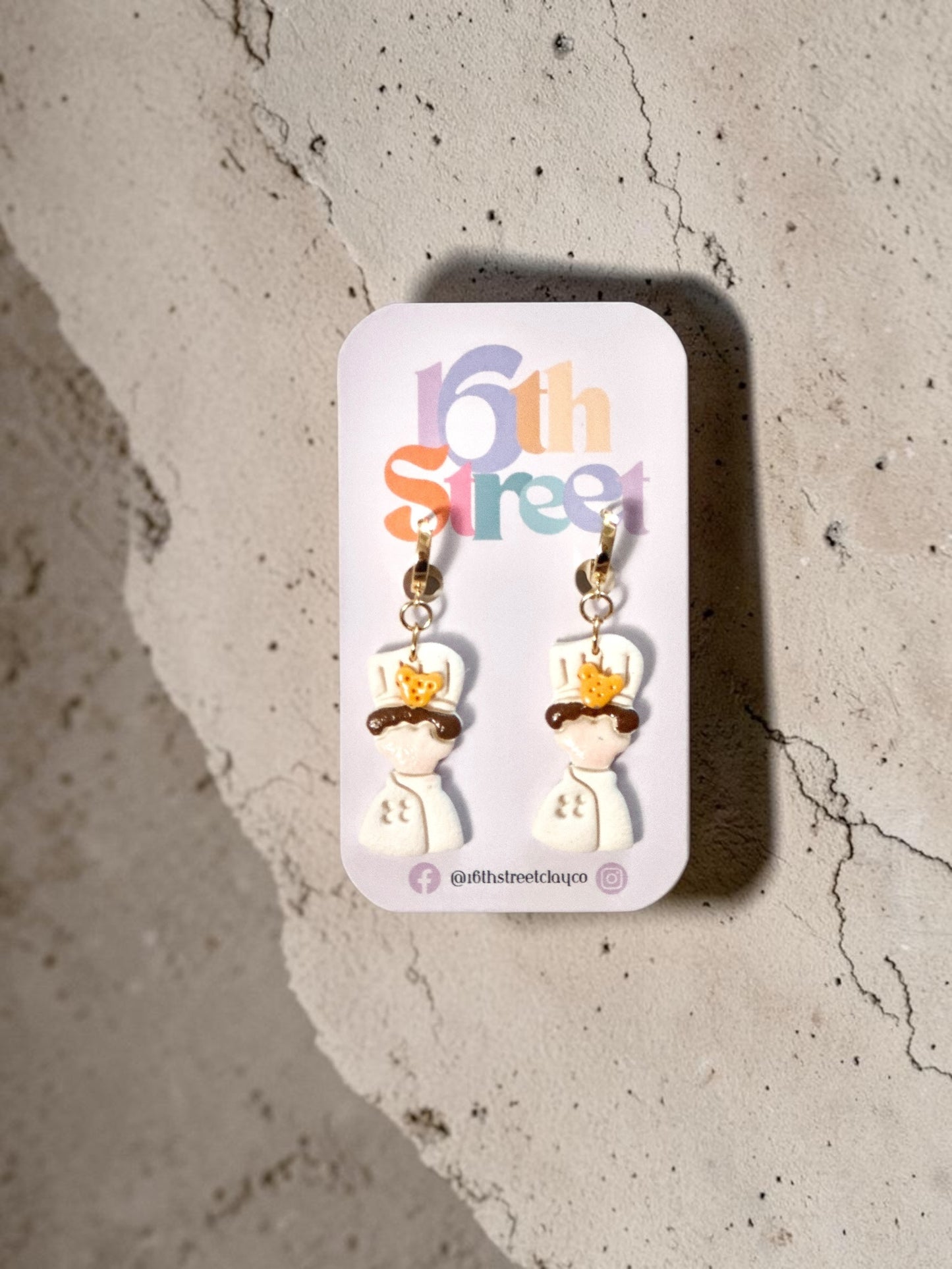 Chef Dangles | Handmade Polymer Clay Earrings