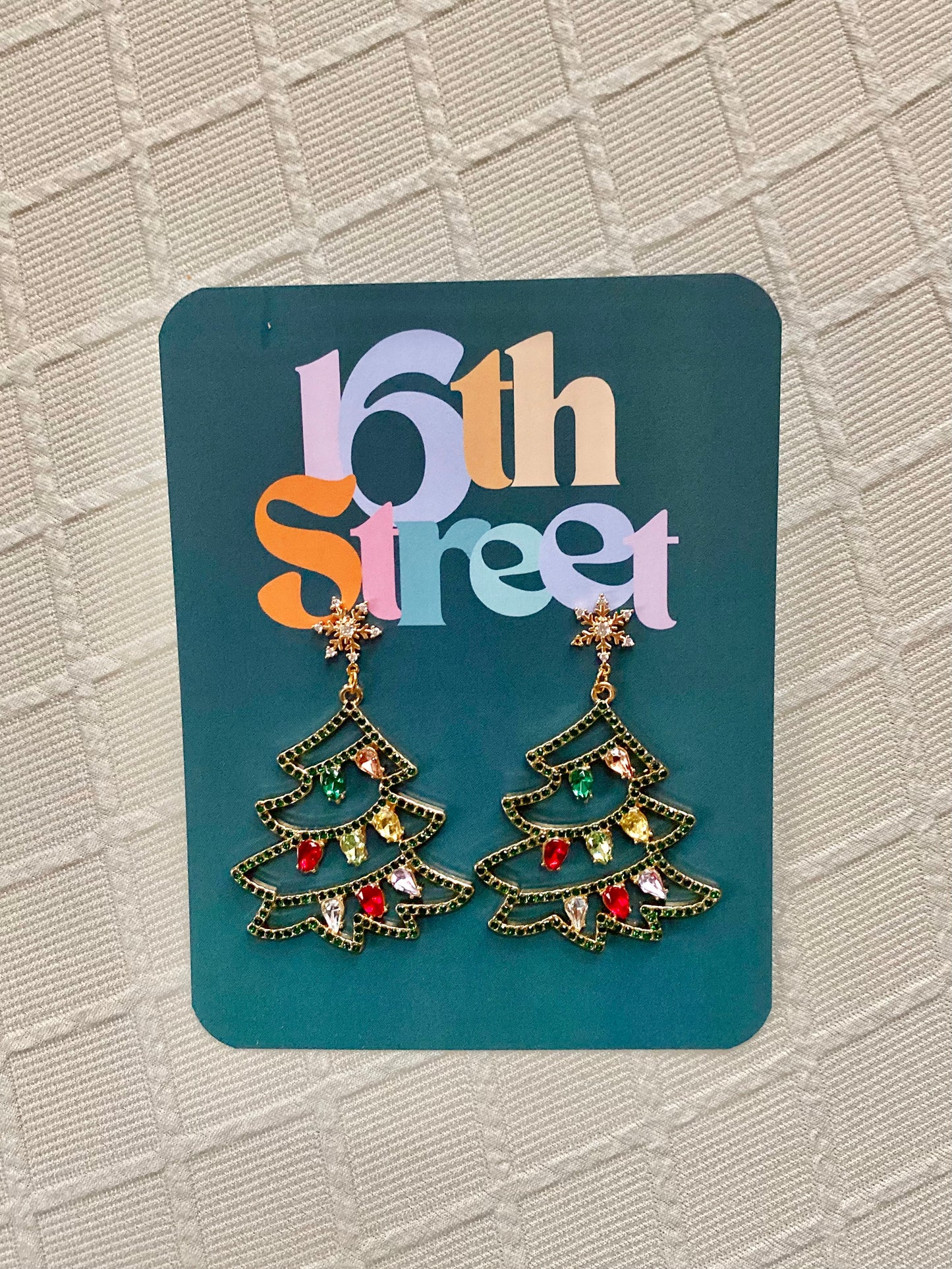 Oh Christmas Tree Extravagant Dangles | Handmade Polymer Clay Earrings