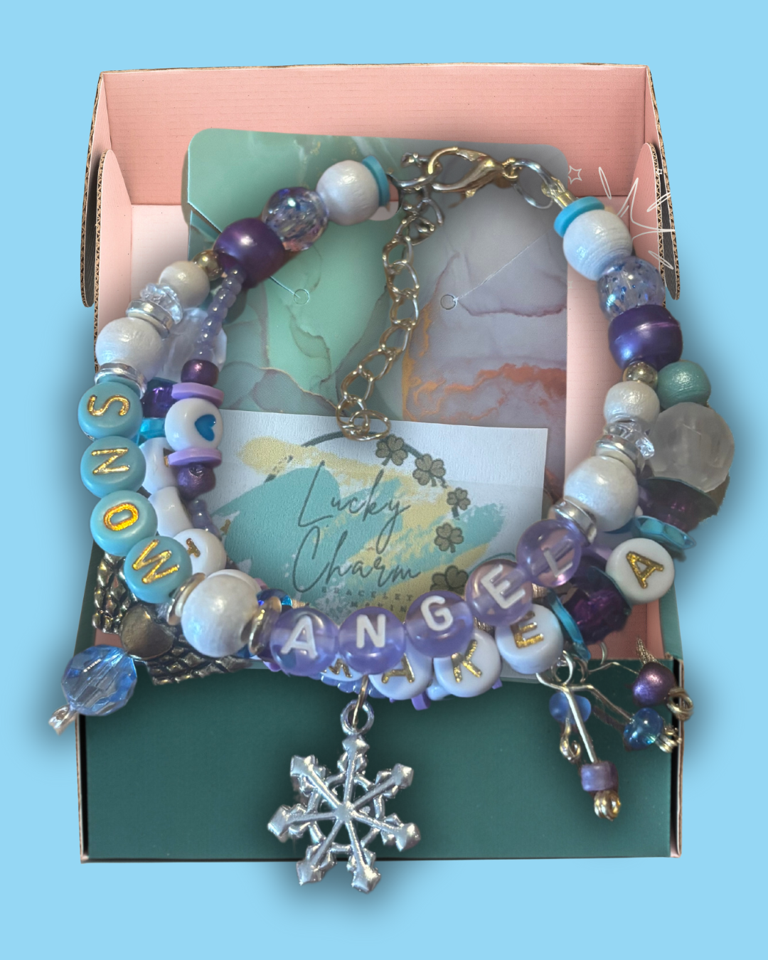 ‘Let’s Make A Snow Angel’ - Friendship Bracelet by Lucky Charm Jewelry