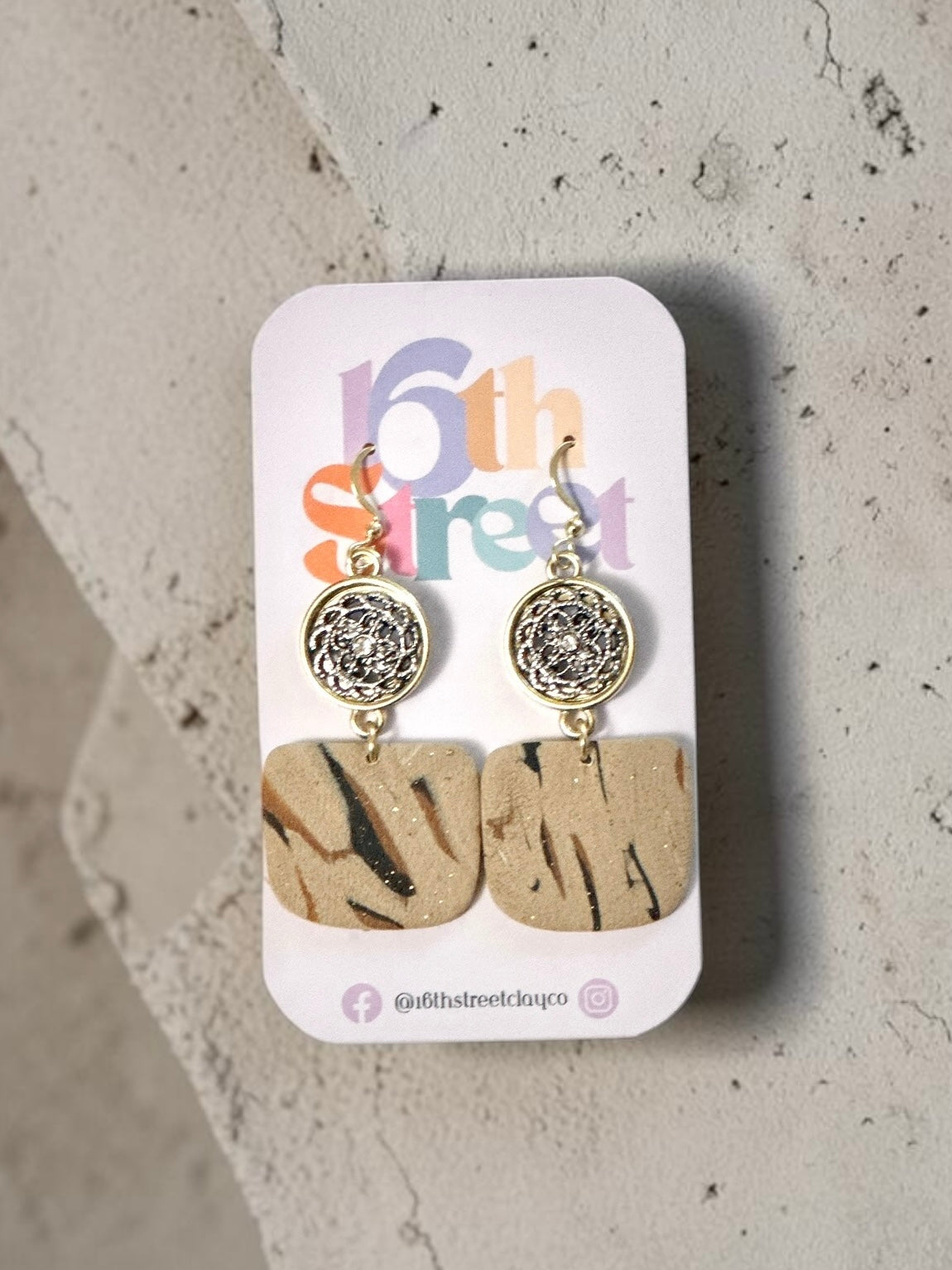 Desert Queen Dangles | Handmade Polymer Clay Earrings