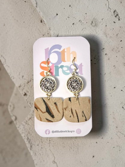 Desert Queen Dangles | Handmade Polymer Clay Earrings