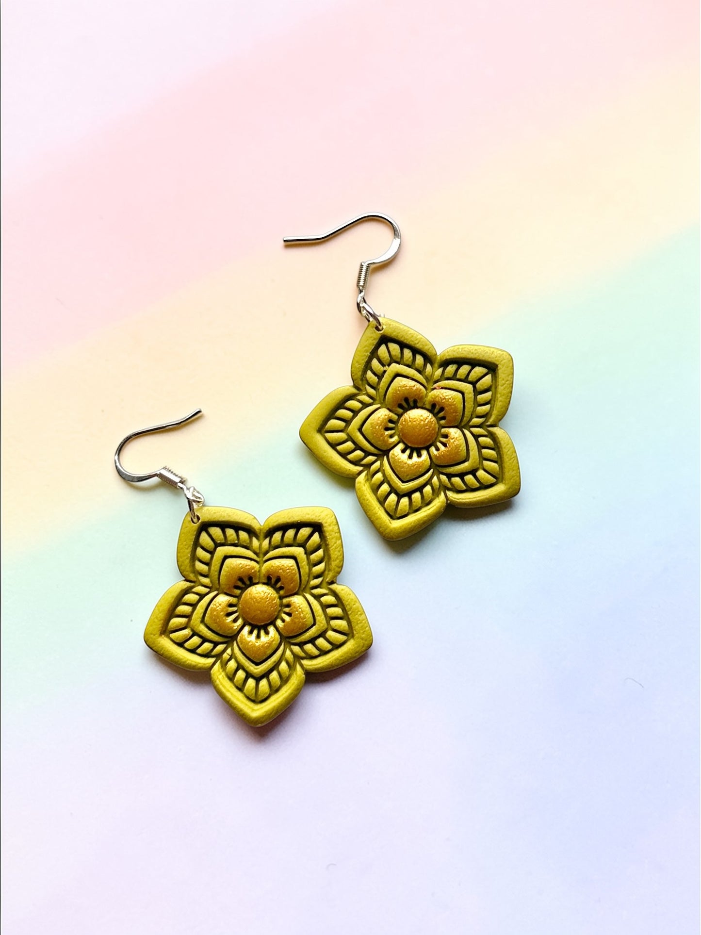 Hyacinth Dangles | Handmade Polymer Clay Earrings