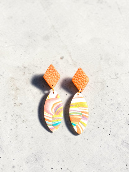 Beatrice Dangles | Handmade Polymer Clay Earrings