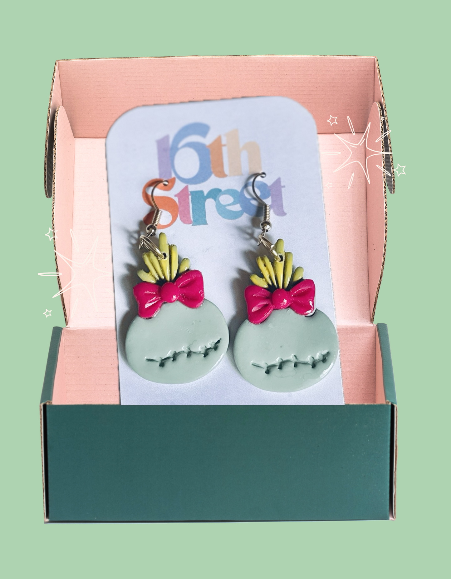 Scrumpy Toy Dangles | Handmade Polymer Clay Earrings