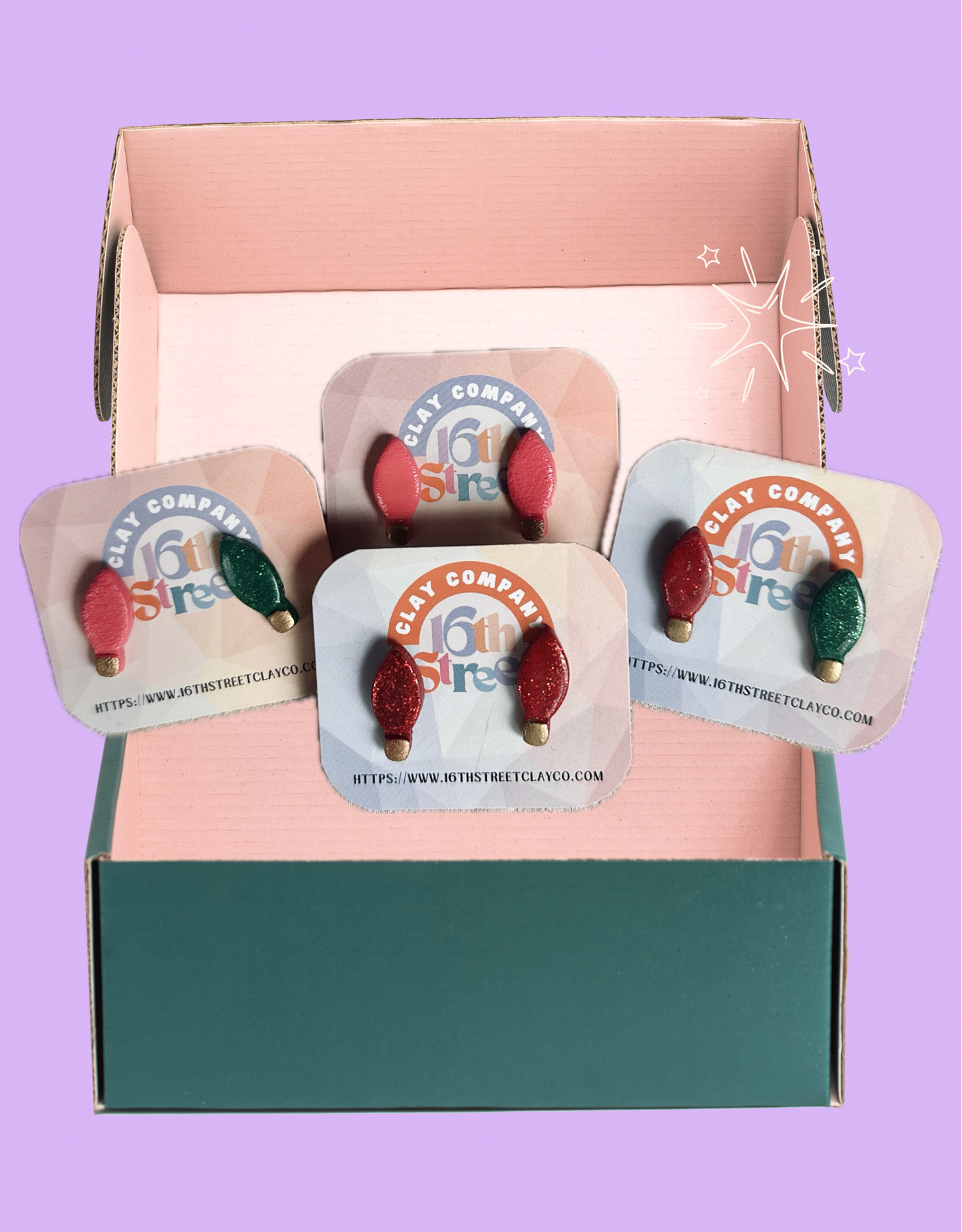 C7 Studs | Handmade Polymer Clay Earrings