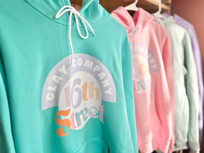 16th Street Clay Co. Hoodie (Please Read Product Description)