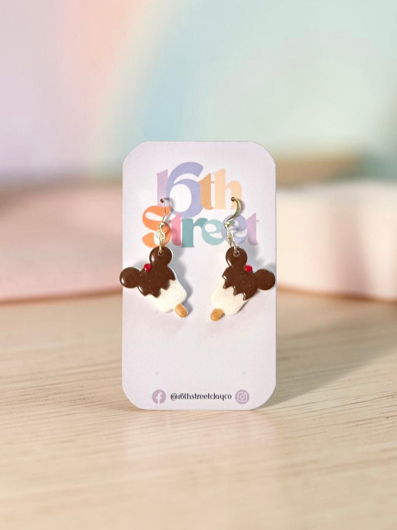 Magic Ice Cream Dangles | Handmade Polymer Clay Earrings