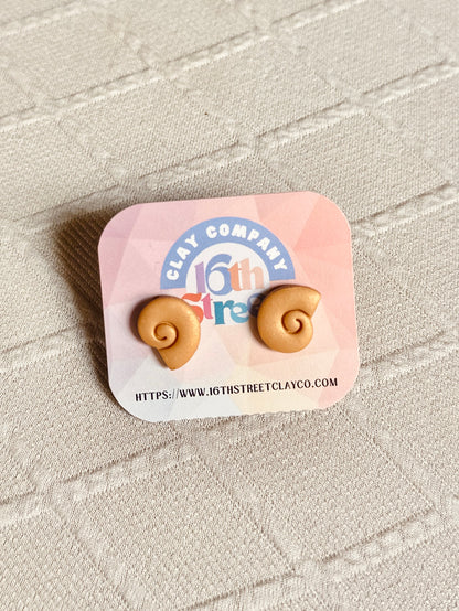 Voice of the Sea Studs | Handmade Polymer Clay Earrings