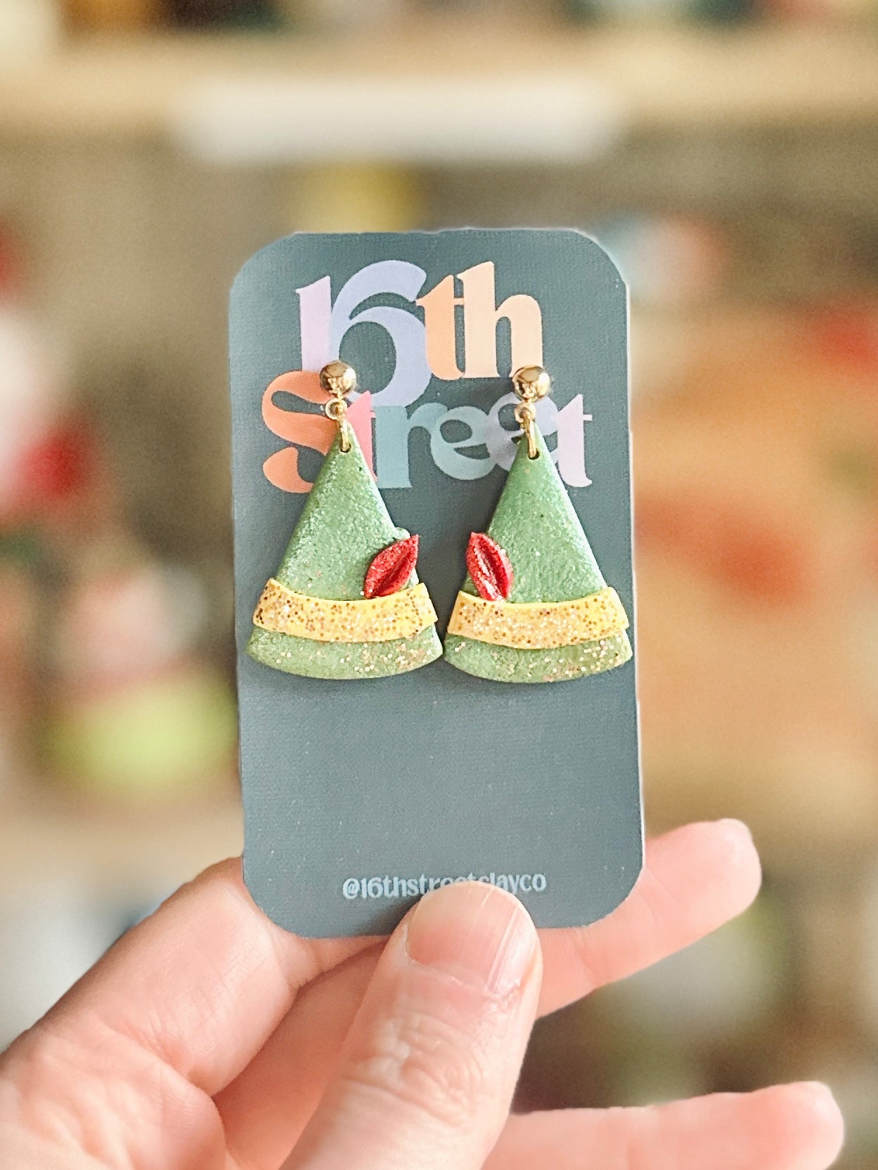 Happy Helper Dangles | Handmade Polymer Clay Earrings