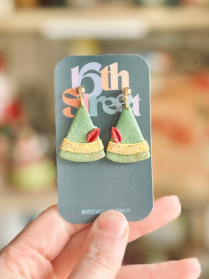 Happy Helper Dangles | Handmade Polymer Clay Earrings