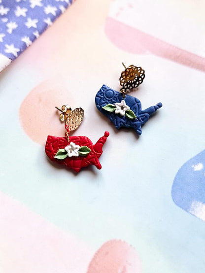 America Dangles | Handmade Polymer Clay Earrings