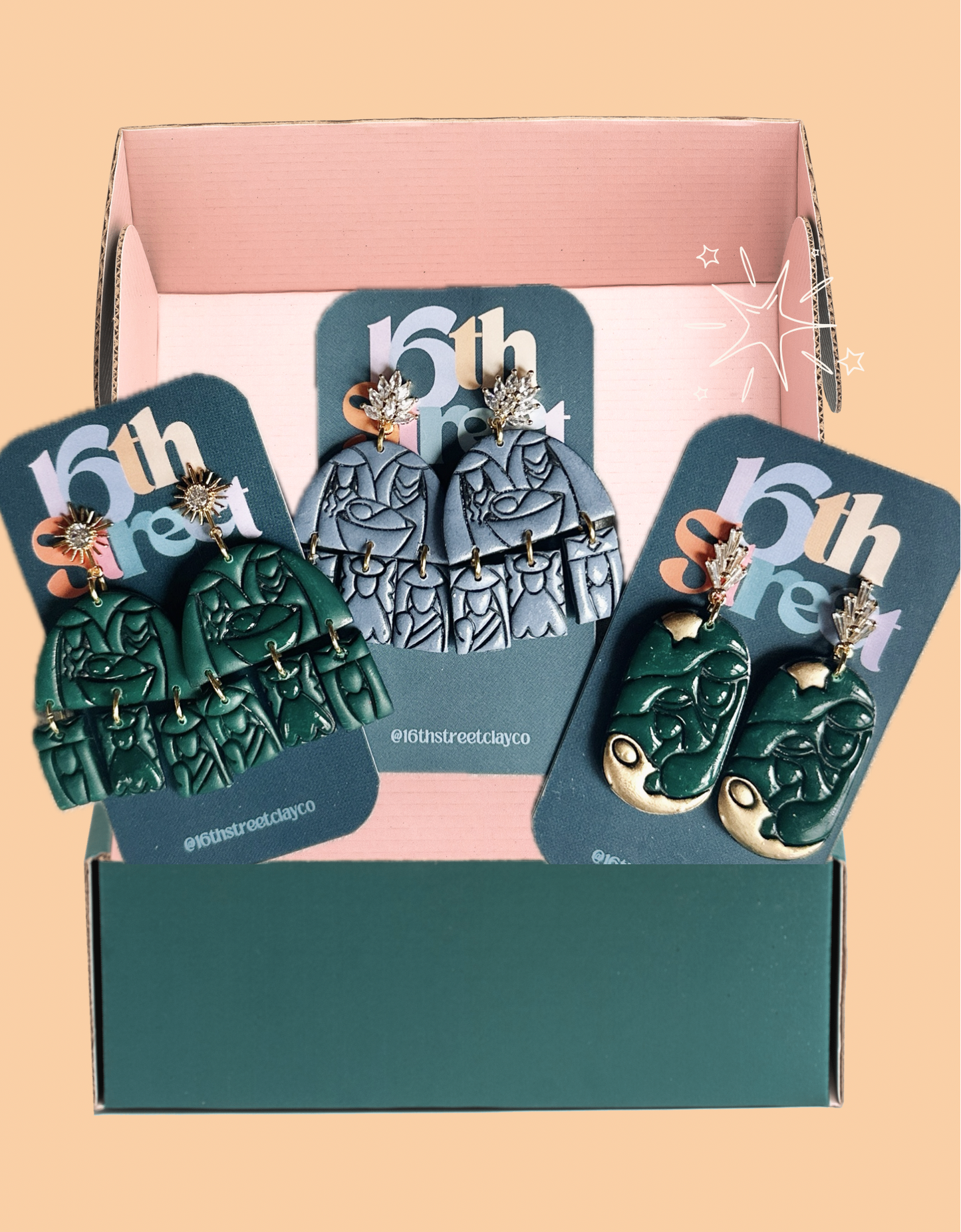 Nativity Dangles | Handmade Polymer Clay Earrings