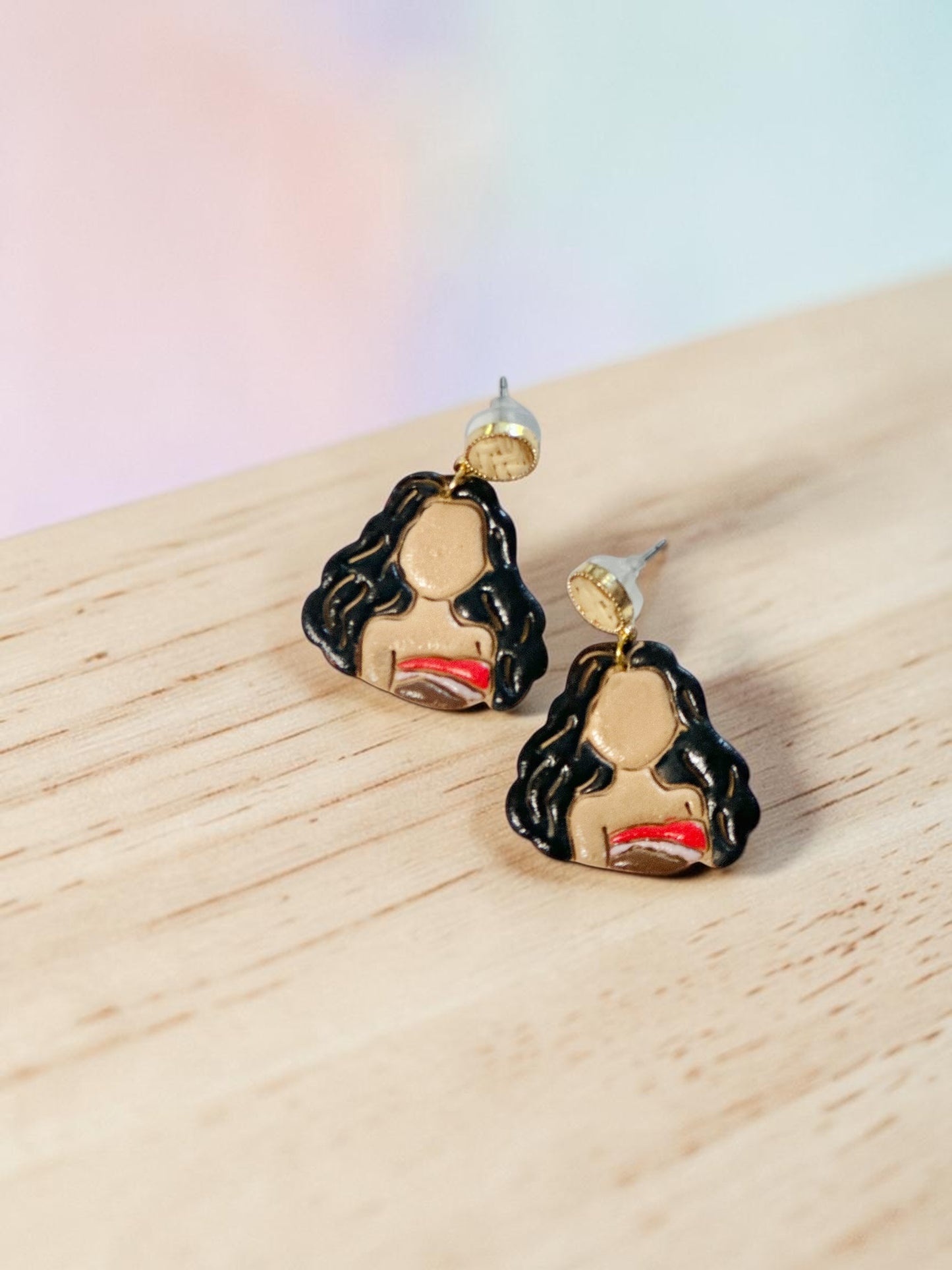 Adventurous Princess Dangles | Handmade Polymer Clay Earrings